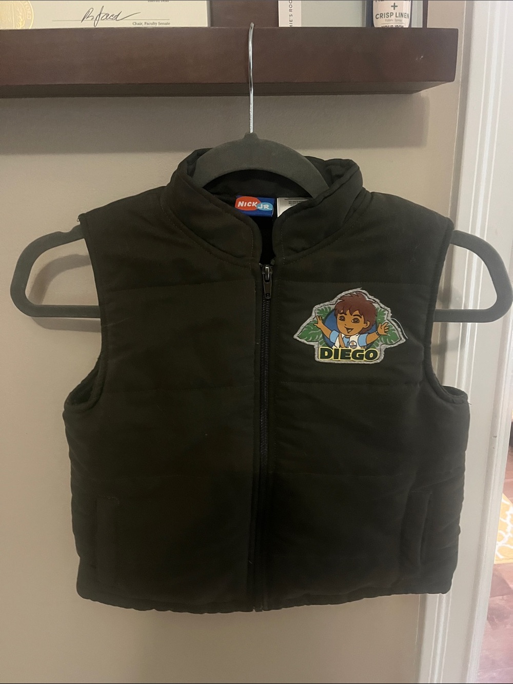 Diego Olive Green Kids Puffer Vest by Nick jr
